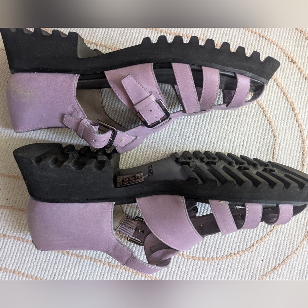 Free People Lilac and Black Woven Sandals - Picture 3 of 6